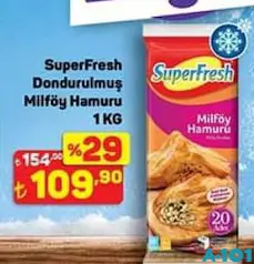 SUPERFRESH MİLFÖY HAMURU 1 KG fiyat ve kampanya bilgisi